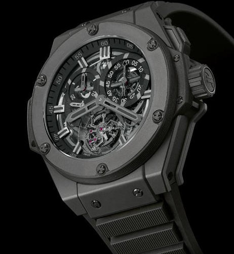 HUBLOT KING POWER CHRONO TOURBILLON ALL BLACK MUNICHTIME 2010 Watch